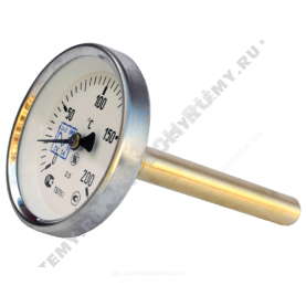 Термометр биметаллический Юмас ТБП-Т 200С Дк 63 L=100 в Астрахани 0