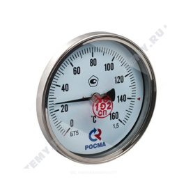 Термометр биметаллический Метер ТБ100 160C Дк 100 L=40 в Астрахани 0