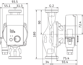 Циркуляционный насос Wilo Yonos Pico 30/1-6 с электронным управлением в Астрахани 1