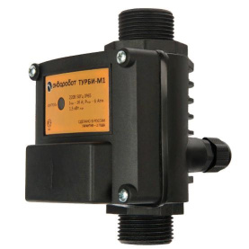Блок управления насосом Unipump ТУРБИ-М1 чувствительность 2 л/мин, до 1,5 кВт, управление по потоку и мин. давлению (Рмин-1,5-1,8 бар), защита по сухо в Астрахани 0