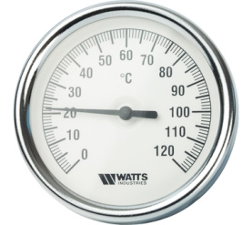 Термометр биметаллический с погружной гильзой 80 мм F+R801(T) 8075 Watts 10005944(03.02.060) в Астрахани 1