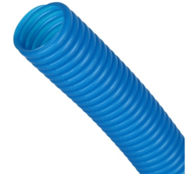 Труба гофрированная ПНД, цвет синий, наружным диаметром 25 мм для труб диаметр STOUT SPG-0001-502520 в Астрахани 2