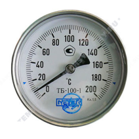 Термометр биметаллический Метер ТБ100 200C Дк 100 L=100 в Астрахани 0