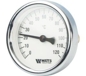 Термометр биметаллический с погружной гильзой 63 мм, штуц F+R801(T) 6375 Watts 10005809(03.01.060) в Астрахани 1