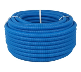 Труба гофрированная ПНД, цвет синий, наружным диаметром 25 мм для труб диаметр STOUT SPG-0001-502520 в Астрахани 0