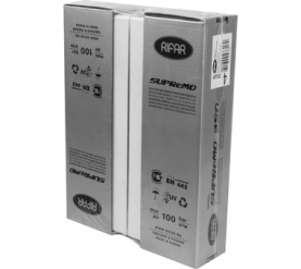 Радиатор биметаллический боковое подключение (белый RAL 9016) RIFAR SUPReMO 350 4 секции в Астрахани 8