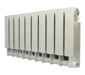 Радиатор биметаллический боковое подключение (белый RAL 9010) Global STYLE PLUS 350 10 секций в Астрахани 1