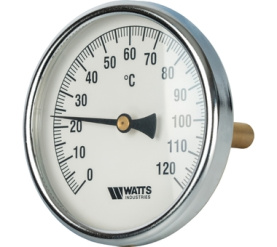 Термометр биметаллический с погружной гильзой 100 мм F+R801(T) 100100 Watts 10006076(03.03.100) в Астрахани 0