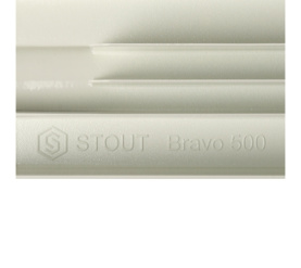 Радиатор алюминиевый боковое подключение STOUT Bravo 500 4 секции SRA-0110-050004 в Астрахани 9