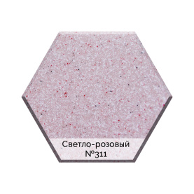 Мойка гранитная AquaGranitEx M-13 светло-розовый в Астрахани 2