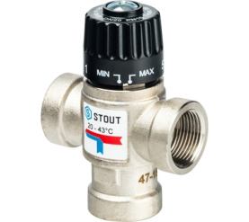 Термостатический смесительный клапан для систем отопления и ГВС 3/4 ВР 20-43 STOUT SVM-0010-164320 в Астрахани 0