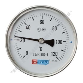 Термометр биметаллический Метер ТБ100 120C Дк 100 L=100 в Астрахани 2