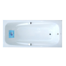 Чугунная ванна Aqualux ZYA-24C-2 180x85 белая, без ручек и ножек, антислип в Астрахани 0