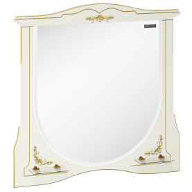 Зеркало Луиза-II 100, белый матовый, зол. пат. в Астрахани 1