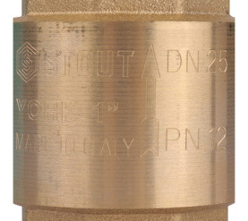 Клапан обратный пружинный муфтовый с пластиковым седлом 1 STOUT SVC-0012-000025 в Астрахани 3