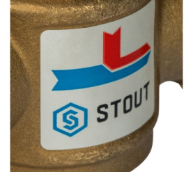 Термостатический смесительный клапан G 1 1/2M-G 1 1/2F-G 1M 60°С STOUT SVM-0050-326006 в Астрахани 4