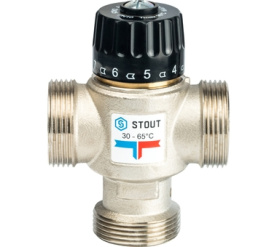 Термостатический смесительный клапан для систем отопления и ГВС 1 1/4 НР 30-65° STOUT SVM-0025-356532 в Астрахани 2