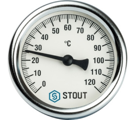 Термометр биметаллический с погружной гильзой. Корпус Dn 63 мм, гильза 50 мм 1 STOUT SIM-0001-635015 в Астрахани 1