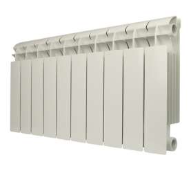 Радиатор биметаллический боковое подключение (белый RAL 9010) Global STYLE PLUS 350 10 секций в Астрахани 0