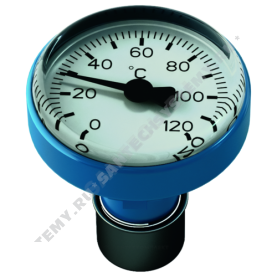 Термометр синий для рукояток шаровых кранов R540F 120C Giacomini R540FY022 в Астрахани 1