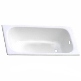 Чугунная ванна Aqualux ZYA-8-5 170x70 goldman белая, без ножек, антислип в Астрахани 0