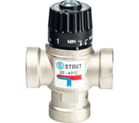 Термостатический смесительный клапан для систем отопления и ГВС 3/4 ВР 20-43 STOUT SVM-0010-164320 в Астрахани 1