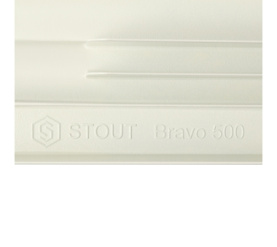 Радиатор алюминиевый боковое подключение STOUT Bravo 500 8 секций SRA-0110-050008 в Астрахани 9
