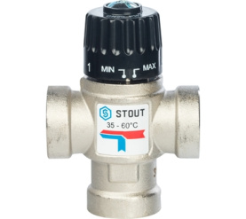 Термостатический смесительный клапан для систем отопления и ГВС 3/4 ВР 35-60 STOUT SVM-0010-166020 в Астрахани 2