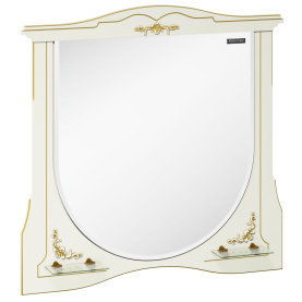 Зеркало Луиза-II 100, белый матовый, зол. пат. в Астрахани 0