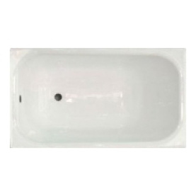 Чугунная ванна Aqualux ZYA-8-1 150x70 goldman белая без ножек антислип в Астрахани 0