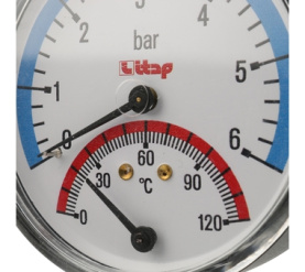Термоманометр, боковое подключение ITAP 484 1/2 Itap в Астрахани 3