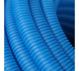 Труба гофрированная ПНД, цвет синий, наружным диаметром 32 мм для труб диаметр STOUT SPG-0001-503225 в Астрахани 3