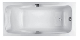 Ванна чугунная Jacob Delafon Repos 170x80 см E2915-00 с отверстиями для ручек в Астрахани 0