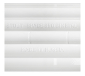 Радиатор биметаллический боковое подключение STOUT Space 350 8 секций SRB-0310-035008 в Астрахани 7