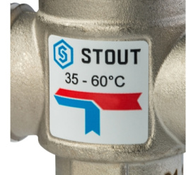 Термостатический смесительный клапан для систем отопления и ГВС 1 НР 35-60°С STOUT SVM-0020-166025 в Астрахани 3
