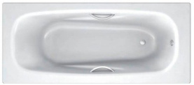 Стальная ванна BLB Universal Anatomica HG 170x75 см B75L-1 с отверстиями под ручки 232 мм в Астрахани 0