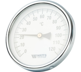 Термометр биметаллический с погружной гильзой 100 мм F+R801(T) 10075 Watts 10006071(03.03.060) в Астрахани 1