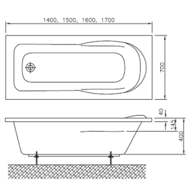 Панель фронтальная для ванны Vidima Сева Микс 1500 мм Н=560 мм в Астрахани 3