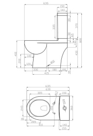 Унитаз-компакт Della Globus Super Plus DE311090014 горизонтальный выпуск, 2-реж смыв, сиденье дюропласт с микролифтом в Астрахани 2