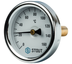 Термометр биметаллический с погружной гильзой. Корпус Dn 63 мм, гильза 50 мм 1 STOUT SIM-0002-635015 в Астрахани 0