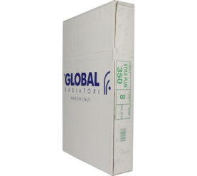 Радиатор биметаллический боковое подключение (белый RAL 9010) Global STYLE PLUS 350 8 секций в Астрахани 9