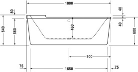 Панель фронтальная для ванны Vidima Сева Микс 1700 мм Н=560 мм в Астрахани 2