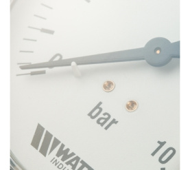 Манометр радиальный 100 мм, 0-1 F+R200(MDR) 10010x1/2 Watts 10008078(03.22.210)(M1-100 0-10BAR) в Астрахани 5