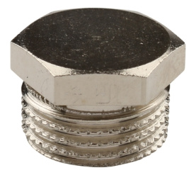 Заглушка НР никелированная 1/2 для стальных труб резьбовой TIEMME 1500172(1878N0004) в Астрахани 3