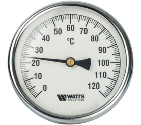 Термометр биметаллический с погружной гильзой 100 мм F+R801(T) 100100 Watts 10006076(03.03.100) в Астрахани 1
