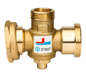 Термостатический смесительный клапан G 1 1/2M-G 1 1/2F-G 1M 70°С STOUT SVM-0050-327008 в Астрахани 2