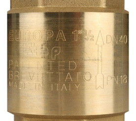 Клапан обратный пружинный муфтовый с металлическим седлом EUROPA 100 1 1/2 Itap в Астрахани 7