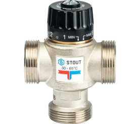 Термостатический смесительный клапан для систем отопления и ГВС 1 1/4 НР 30-65° STOUT SVM-0025-356532 в Астрахани 1