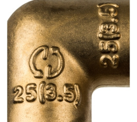 Угольник 90° 25 для труб из сшитого полиэтилена аксиальный STOUT SFA-0007-000025 в Астрахани 4