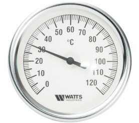Термометр биметаллический с погружной гильзой 80 мм F+R801(T) 80100 Watts 10005950(03.02.100) в Астрахани 0